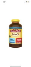 Nature Made Fish Oil 1200 mg   360 mg Omega-3 Helps Heart Health Support