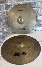 Zildjian Planet Z 13" 33cm PZ13B Hi-Hat Cymbals Pair Top and Bottom