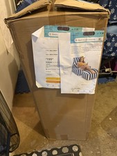 Outdoor Bean Bag Chair and Pouf Ottoman Set, 2 pc set 