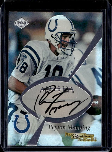 1999 Collector's Edge Masters Peyton Manning Pro Signature Authentics Auto