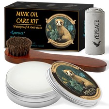 Mink Oil Leather Conditioner  Cleaner 3PCS - Waterproof Boot Care Set
