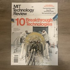 MIT Technology Review 10 Breakthrough Technologies, Volume 128 magazine Mgrk7 C1
