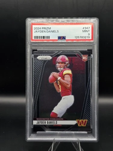 🔥🔥Jayden Daniels 2024 Panini Prizm Rookie Base #347 PSA 9🔥🔥