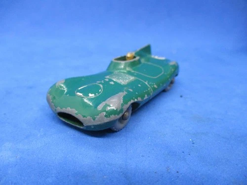 Lesney #41 matchbox D Type Jaguar racing Green decal Car Toy w driver