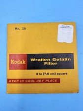 Kodak Wratten No. 26 Gelatin Filter, 3in Square
