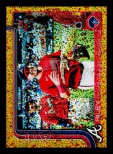 2025 Topps Chrome - Image Variation Austin Riley #206 Gold Speckle Refractor /50