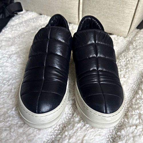 Rick Owens DRKSHDW ramone puffer slip on quilted black Size 10 EU 43 DU20F1818