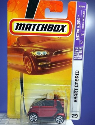 Matchbox Smart Cabrio Metro Rides Diecast Car Burgundy NIP