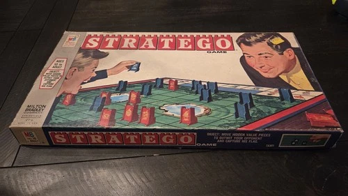 STATEGO 1961 Stratego Vintage Board Game by MB Milton Bradley 4916 Complete