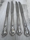4 GORHAM Sterling Silver Handle Stainless Blade CHANTILLY Butter Knife Knives
