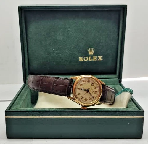Vintage Rolex Oyster Elegante Precision Ref 5020 Manual Wind Gold Filled Watch