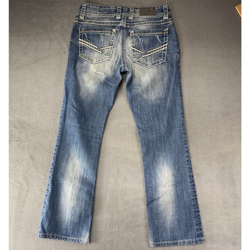 BKE Buckle Damen Culture Stretch Denim Bootcut Distressed Jeans Größe 29x28 - Bild 4 von 7