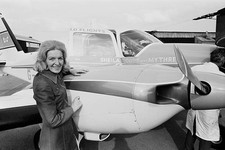 Old Large Photo Of Sheila Scott British Female Aviation Pioneer c1960s 6
