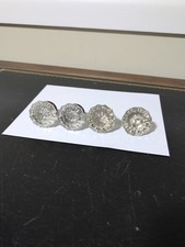 LARGE ROUND CLEAR CRYSTAL KNOBS DRAWER PULL UNIQUE HOME DECOR. See Description