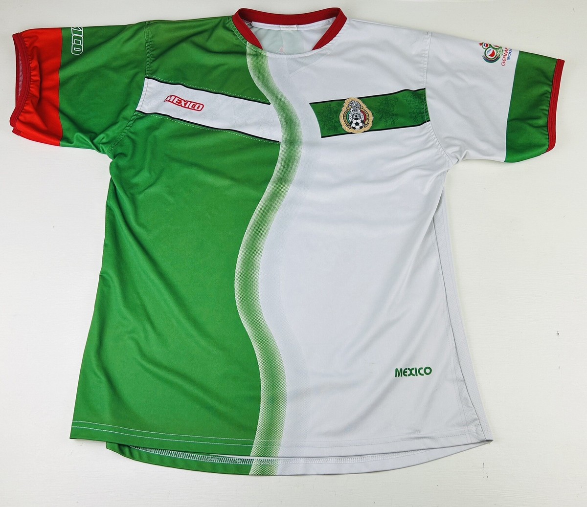 2006 メキシコ代表 サッカーシャツ ブートレグ ワールドカップ ドイツ大会 FIFA World Cup Germany 2006 Mexico Soccer Futbol jersey sz Large