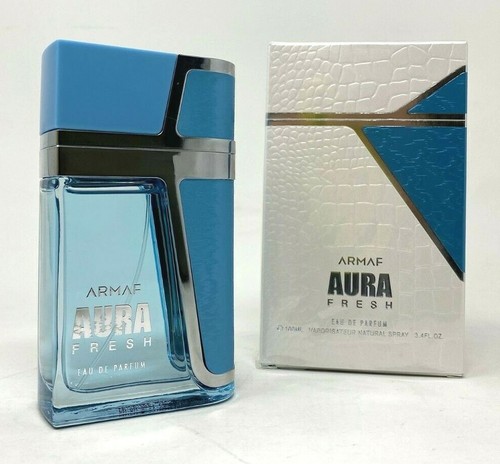 ARMAF AURA FRESH 3.4OZ/100ML EAU DE PARFUM FOR MEN - EXCLUSIVE 2021 - Picture 3 of 3