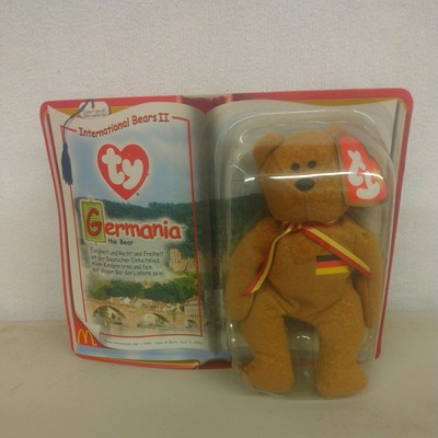 Ty Teenie Beanie Baby Germania The Bear Rare Retired McDonalds 1999 NIP