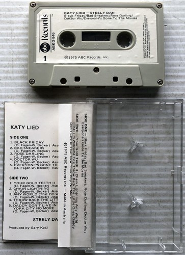 Steely Dan Katy Lied (Australian Cassette Tape, 1975) 10 Track Album - VGC - Picture 4 of 5