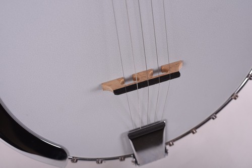Hand Carved Close Back Banjo, Solid Flame Maple Body, with Gig Bag and Tools - Picture 10 of 22
