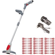 IKRA 12 V Akku Rasentrimmer 1,5 kg inkl. 2,5 Ah Akku + Ladegerät 60x Nylonmesser