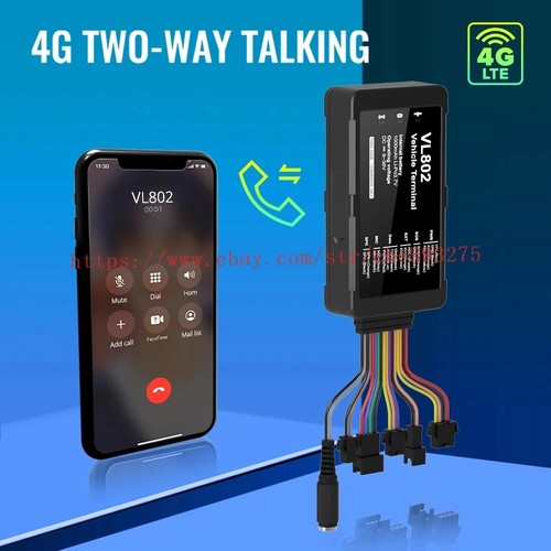 Jimi VL802 4G Tracker Bluetooth LTE Veicolo Localizzatore GPS Tracciamento in Tempo Reale APP - Foto 3 di 8