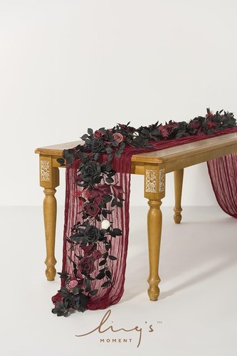 Versatile 5FT Floral Garland - Perfect for Table Centerpieces & Wedding Arches - Picture 4 of 7