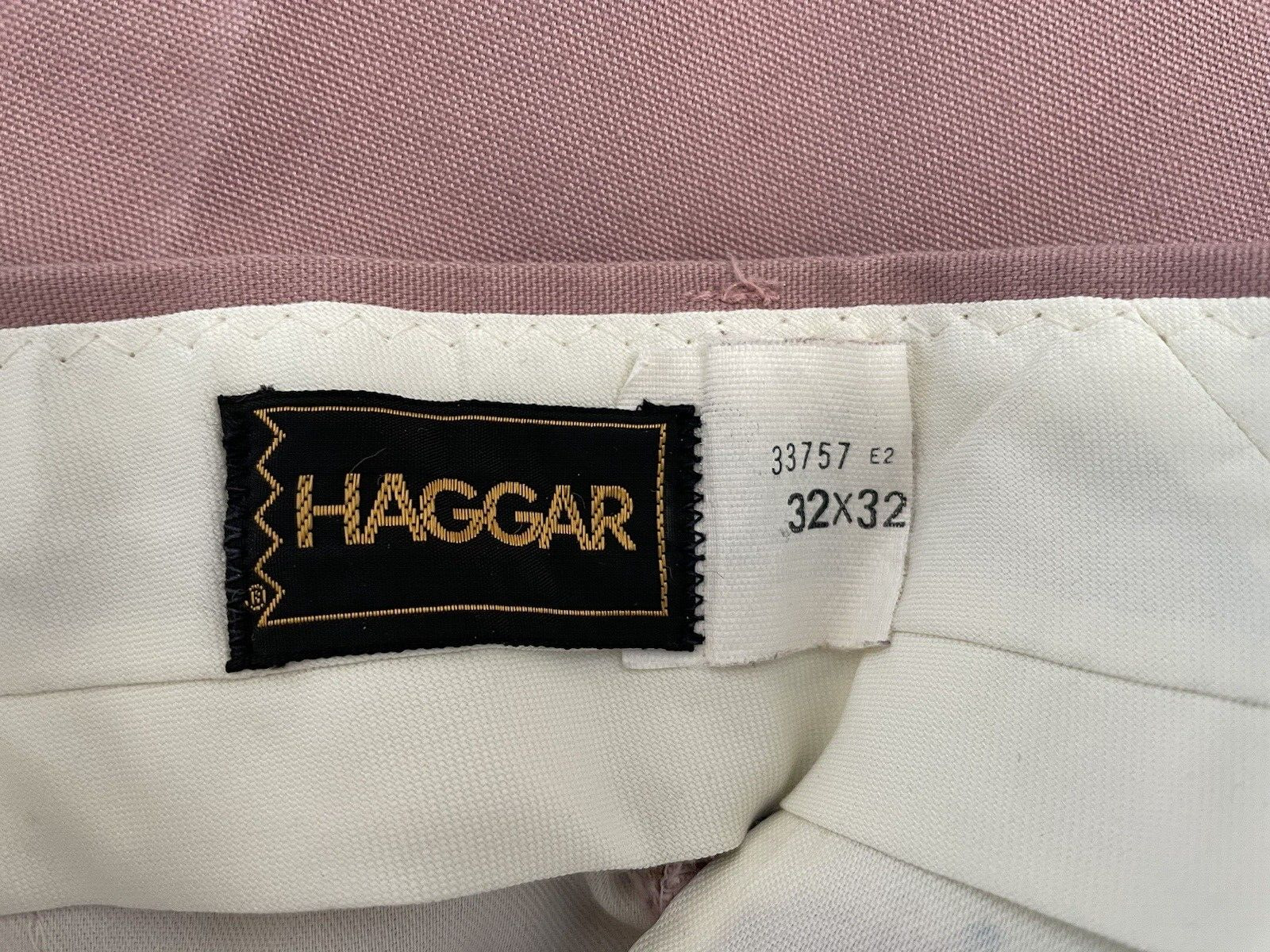 1 Pair of Pink Haggar Pants Size 32x32 with Match… - image 9