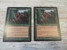 2x Elven Cache - Visions - NM/EX - 1x English 1x German - OOP MTG