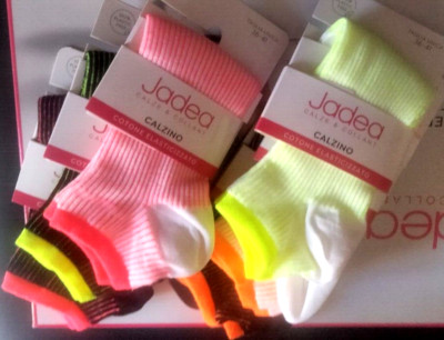 6 pairs JADEA ghost socks women COTTON foot 36/41 blurry colors art.JPE23003