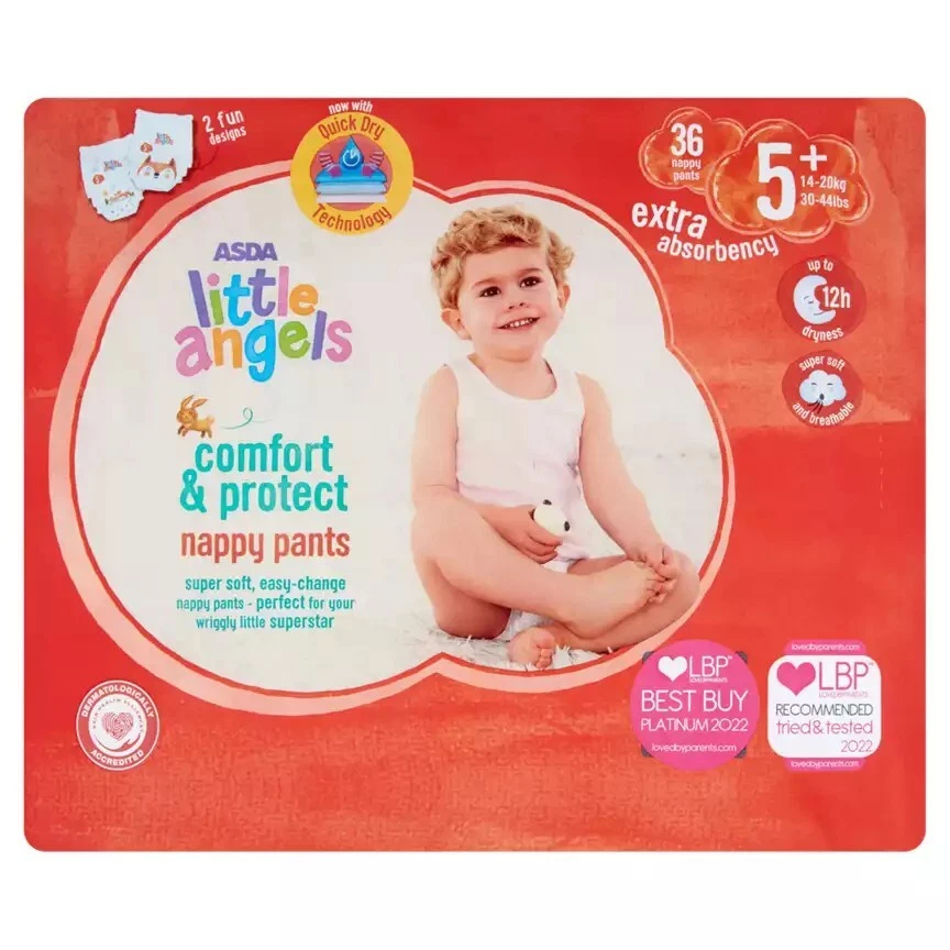 Asda size 5 nappy pants cheap