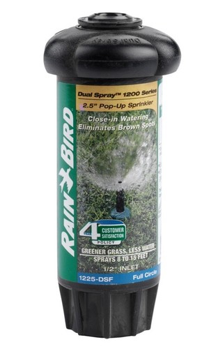 Rain Bird 1225/DSFS Pop-Up Sprinkler Head, 15' Spray Radius