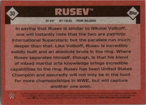 Tarjetas de lucha libre Topps Heritage WWE 2016 - tú eliges completa tu conjunto - Imagen 13 de 53