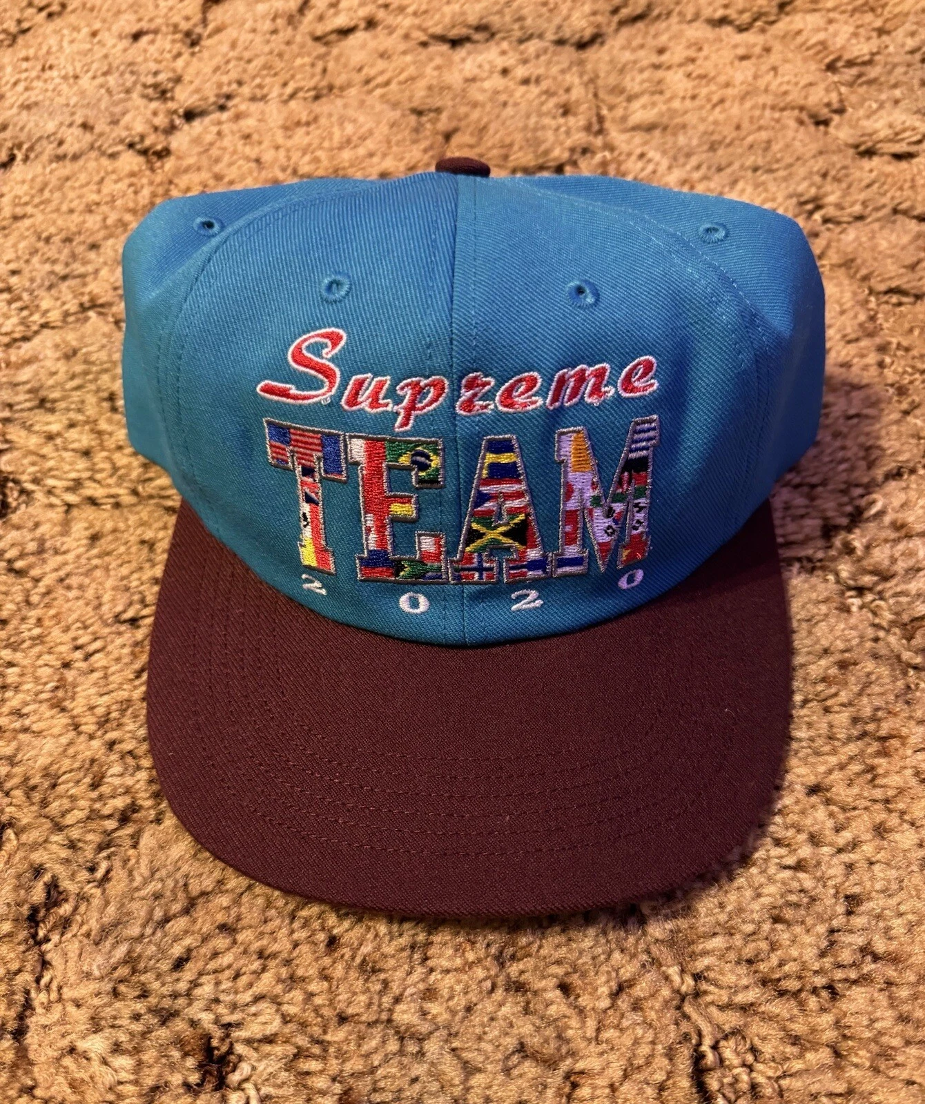 Supreme Team 6 Panneaux Cap Sarcelle/Bourgogne SS20