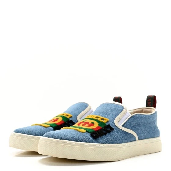 chaussures en jean homme gucci kura espadrilles baskets taille 9 en Gucci