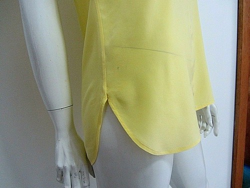 SABA sz 8/XS yellow silk sleeveless top EUC - Picture 4 of 6