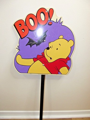 Arte de colección Winnie the Pooh BOO Halloween patio estaca 2001 JMC Impact - Imagen 2 de 6