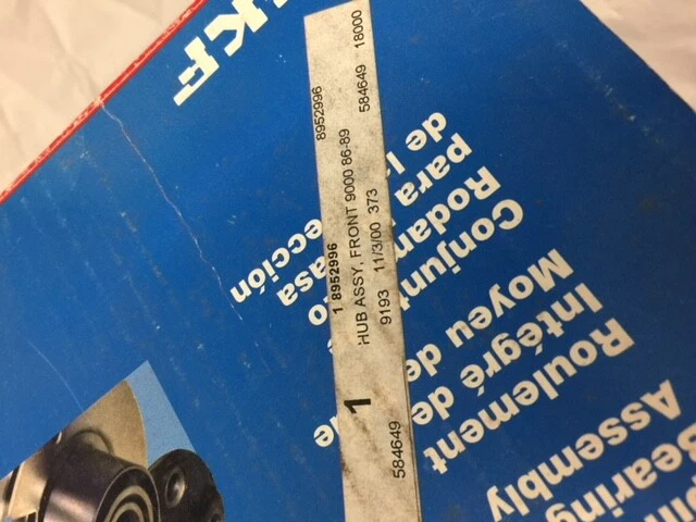 Cojinete de rueda delantera SAAB 9000 + conjunto de buje 1986-1989 OEM NOS Foto 3 de 3