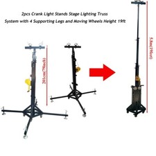 19ft  2pcs Crank Lighting Stands Stage DJ Stage Lighting Truss System Crank
