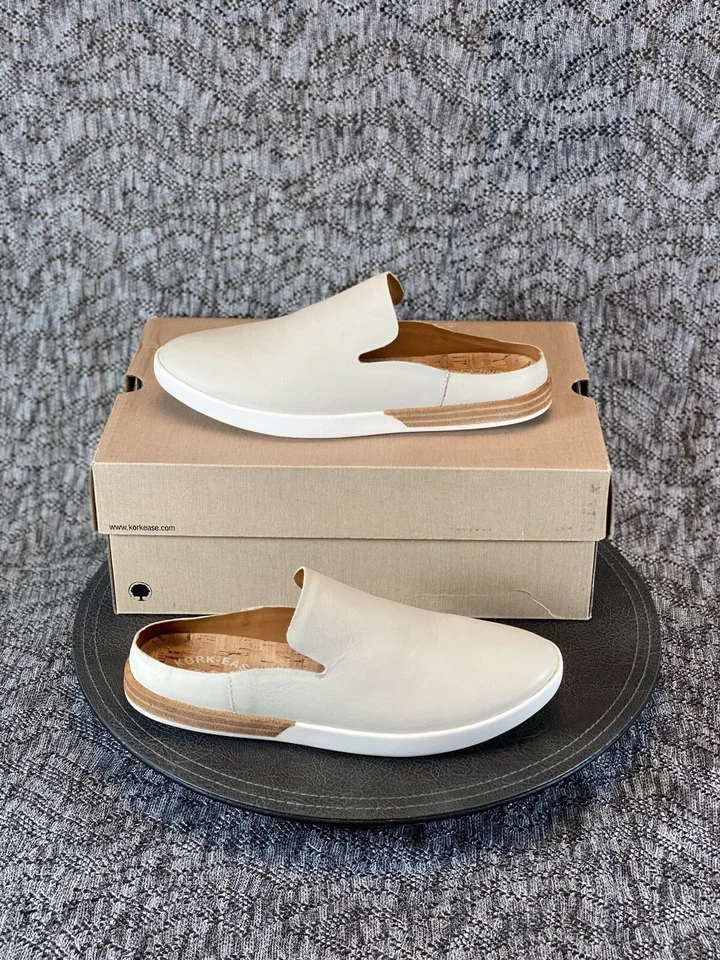 Mocasín Kork Ease Phoebe Mule Talla 6.5 / EU 37 Crema Sin Cordones