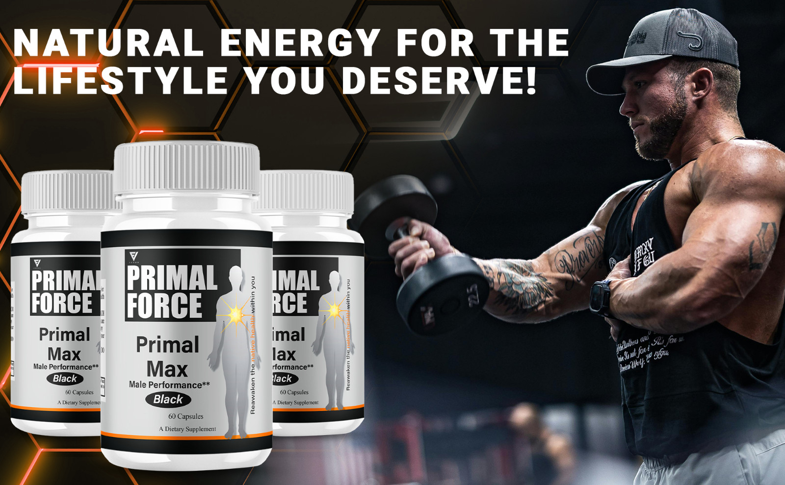 Primal Force Max, PrimalForce Max Performance Strength (60 Capsules)