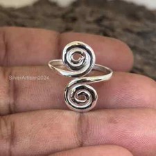 Double Spiral Ring, Spiral Wire Ring, Adjustable Ring, Wire Rings, ,All size