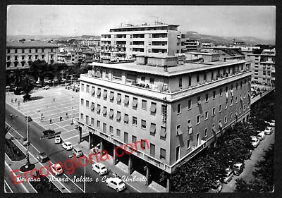 ah7257 - VINTAGE POSTCARD - Pescara City - Piazza Salotto and Corso Umberto