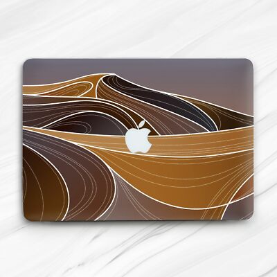 Abstract Color Desert Waves Aesthetic Hard Case For Macbook Air 13 Pro 16 13 15