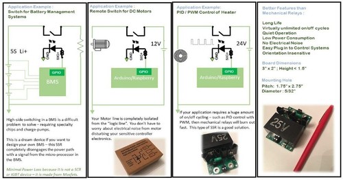 DC SSR Solid State Relay Input 3-12V DC Output 0-25V DC 20A 0-Volt Switching NEW - Picture 9 of 9