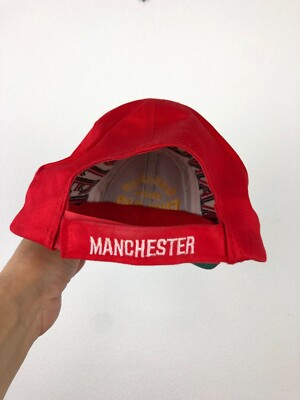 Vintage Manchester United Football Cap Soccer Snapback Hat Rare