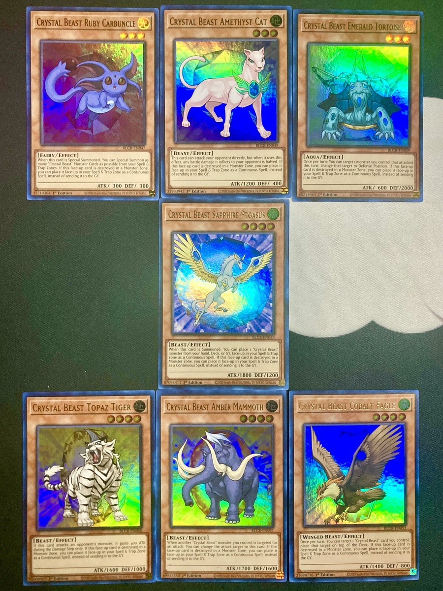 All CRYSTAL BEASTS Holographic | Pegasus Tiger Ruby Mammoth Eagle