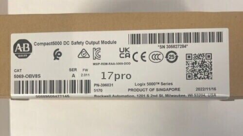 New Sealed Allen-Bradley 5069-OBV8S Compact I/O 8-Ch Safety Output Module - Picture 1 of 5