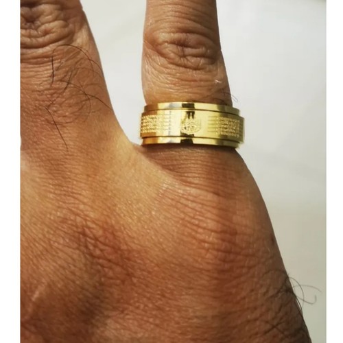 Gold 18K Yantra 5 Rowa Hah Taew Ring Thai Amulet Magical Spell Yantra Popularity - Picture 7 of 7