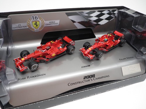 Hotwheels L8784 F1 Constructor's Champions 2008 #1/#2 Raikkonen/Massa) 1:43 IMBALLO ORIGINALE - Foto 2 di 24