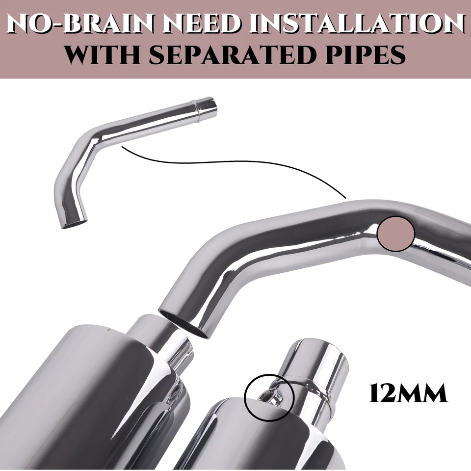 SHARKROAD Exhaust for Kawasaki Vulcan Exhaust Updating, Vulcan Vaquero 1700 New - Image 4 of 4